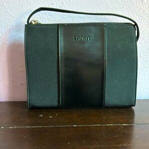 Black Esprit Evening Bag Purse Handbag Clutch 8”x6”x2